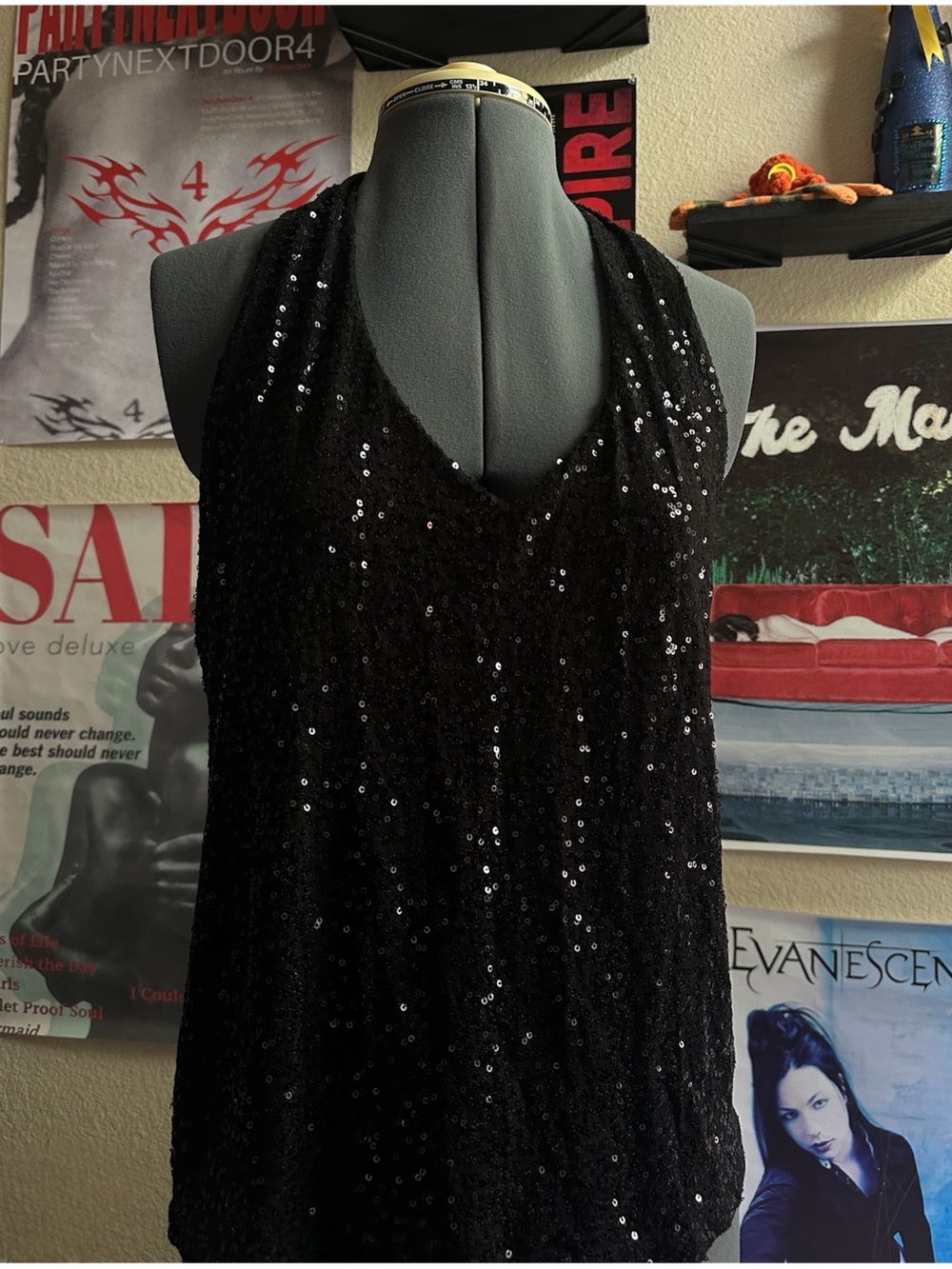 vtg inc sequin halter top